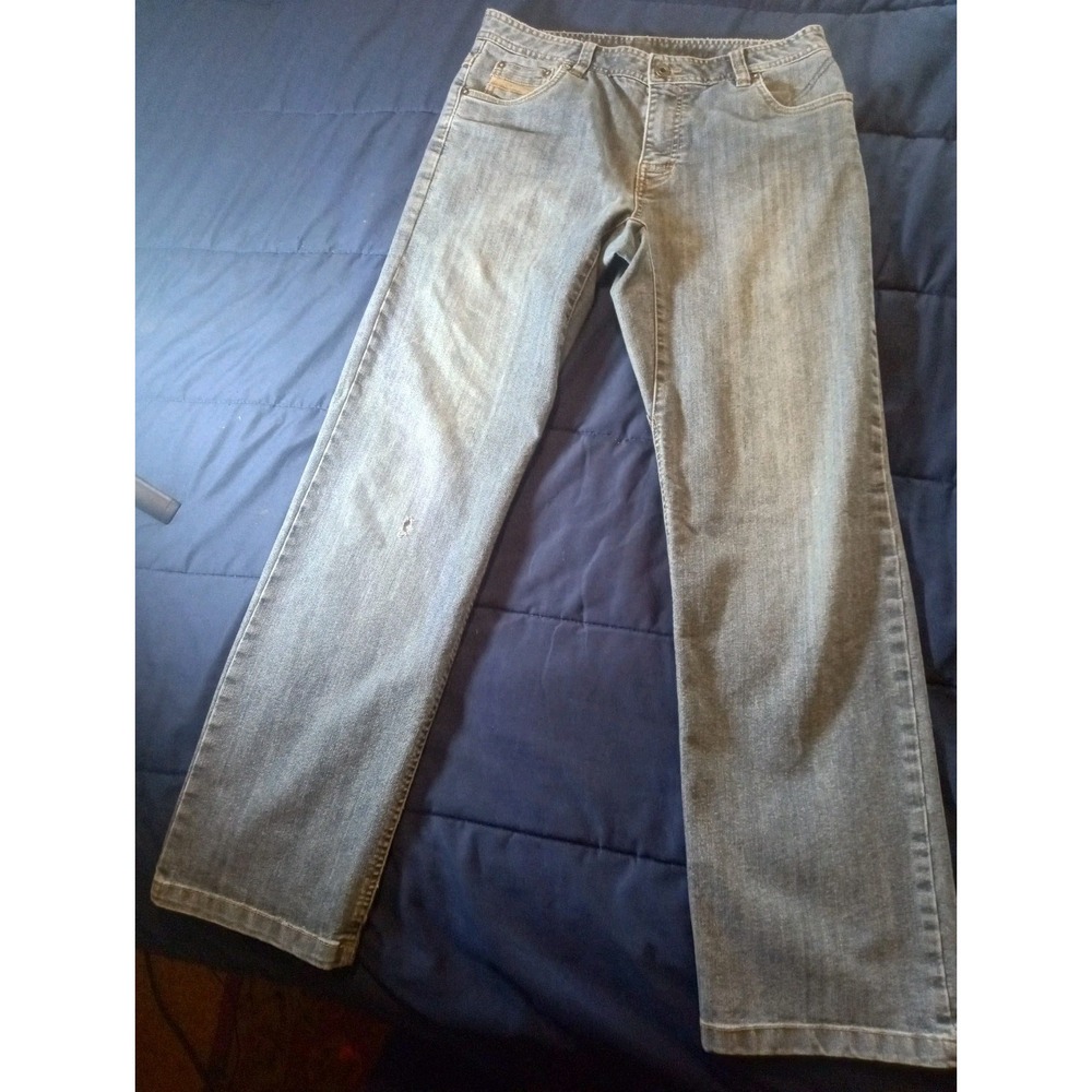 Prana Jeans Mens 30x31 Blue Denim Cotton Straight Stretch Casual